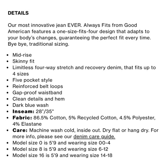 Good American Always Fits Good Legs Skinny Jean - Picture 7 of 8